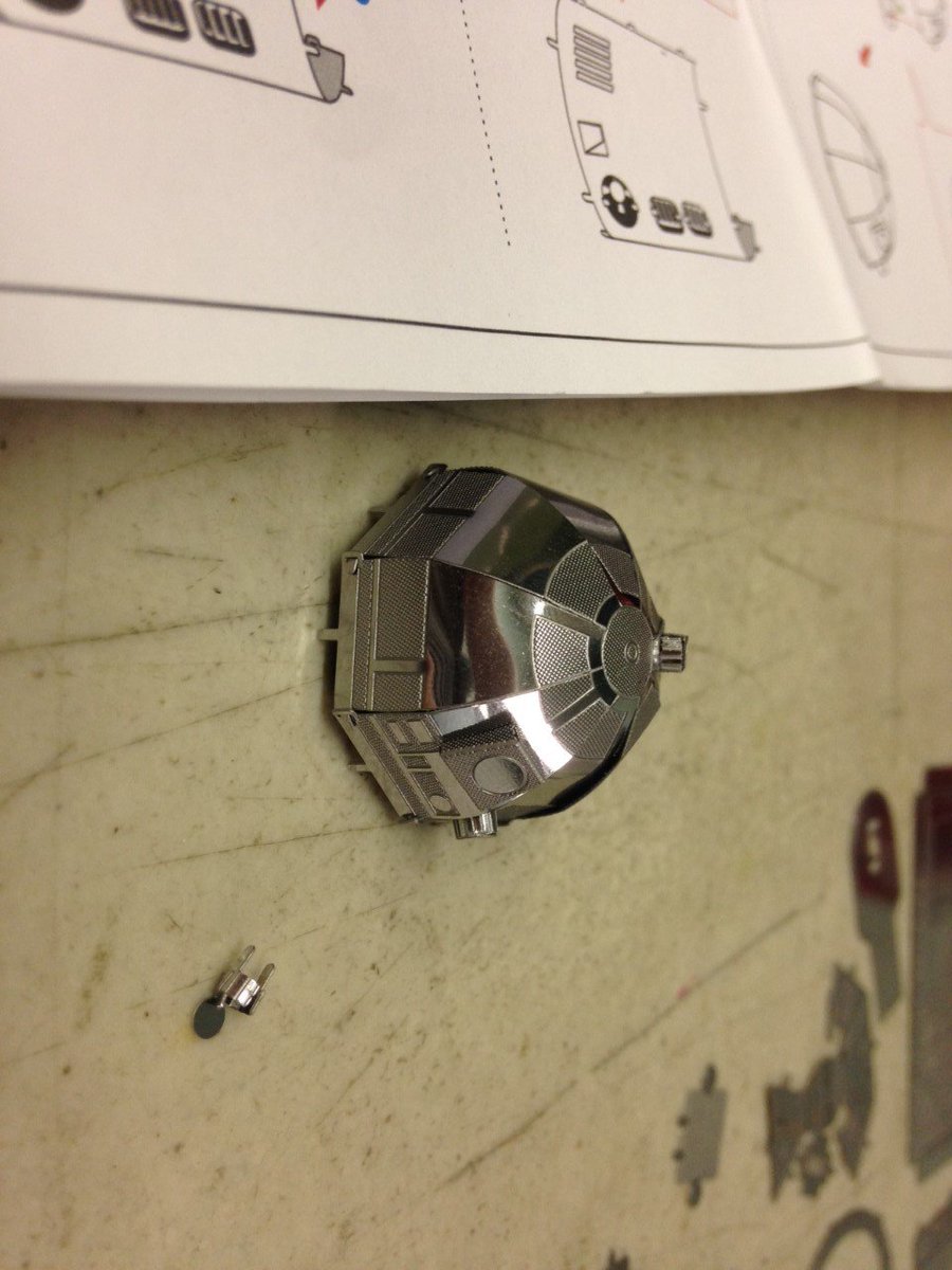 PuzzleMasterInc's tweet photo. Look what I made! This was a level 8 Metal Earth model kit, took about 2.5 hours. We have a bunch available here: https://t.co/7MFmIIKYIK https://t.co/bngUKavfGO