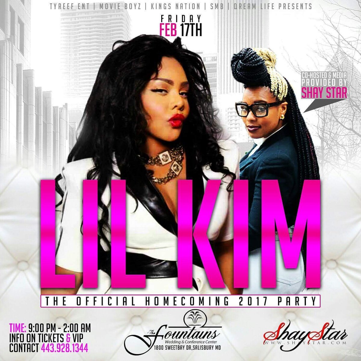 SoulSon21's tweet photo. #TyreefENT #MovieBoyz #KingsNation #SMB QreamLife Presents #LilKim TheOfficialHomecoming2017Party CoHosted &amp; Media provided by @iamShayStar! https://t.co/meUSQuKuel