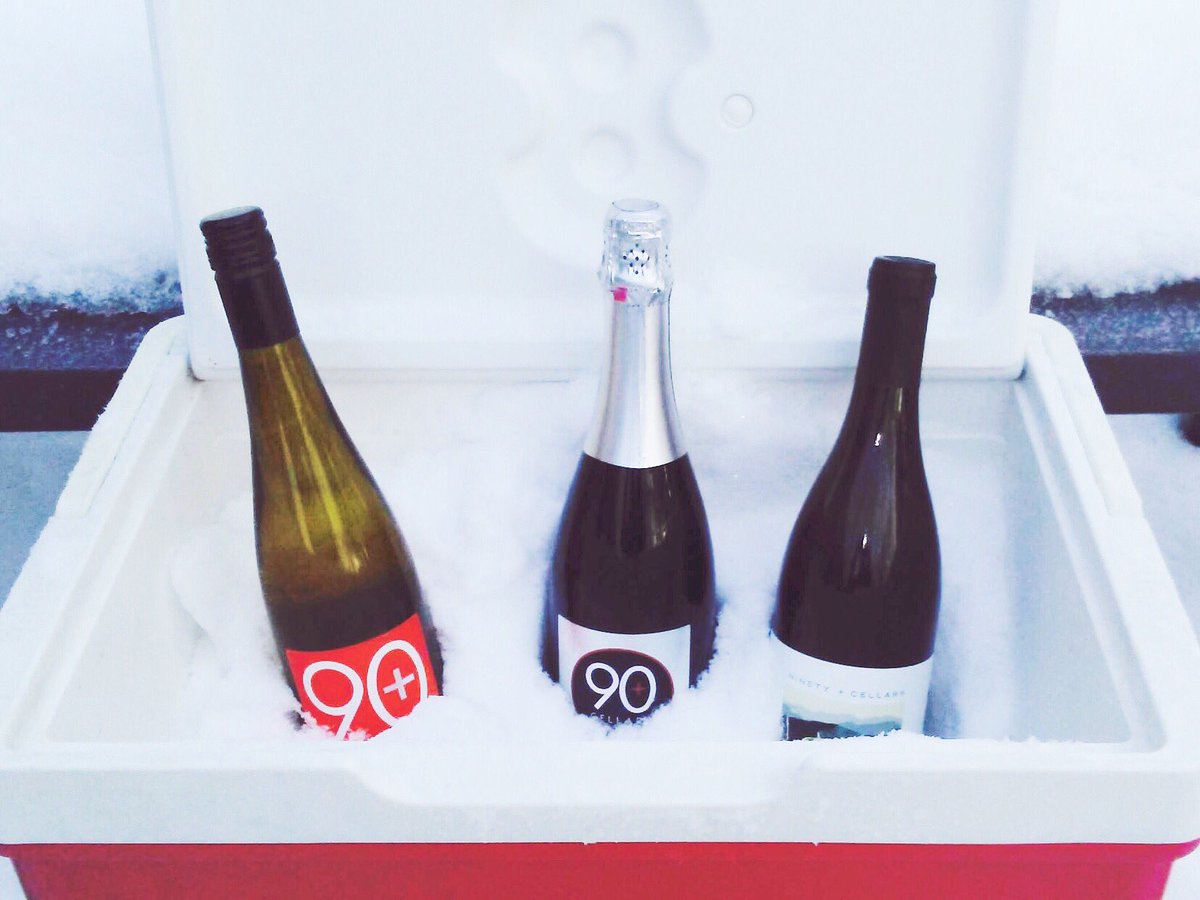 90pluscellars's tweet photo. When life gives you snow, make a wine cooler. ❄️🍾 #winewednesday #90pluscellars https://t.co/PNs2a8dTA0
