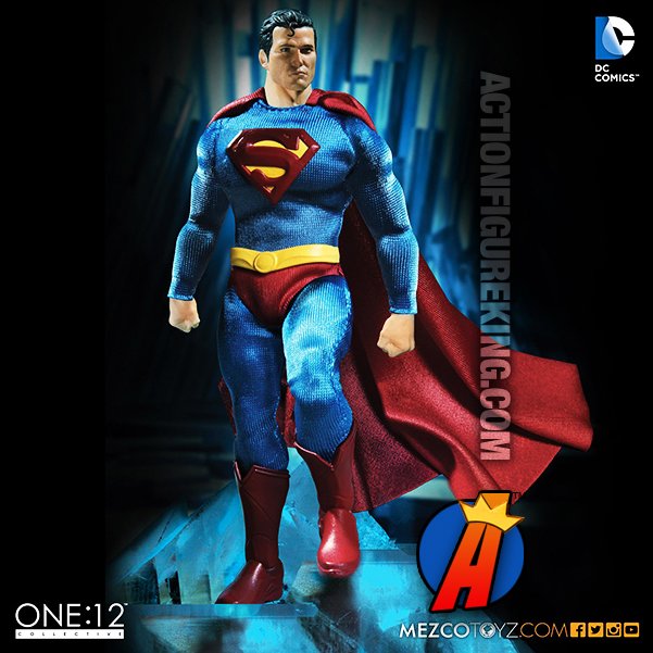 ActionFigureKin's tweet photo. Fully articulated #DCComics 1/12th scale classic #Superman #ActionFigure w/highly detailed cloth uniform. See more… https://t.co/ydwLfM0EkB https://t.co/v8pkX2YXtT
