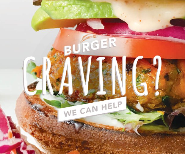 Craving a burger for dinner tonight? Come visit and get your fix! We're OPEN until 8:30. #eatbetter #plantpower #BurlON #dinner