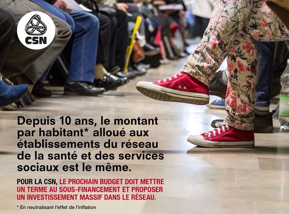 FSSSCSN's tweet photo. Les établissements de santé et de services sociaux forcés de renoncer aux priorités du MSSS https://t.co/assAvJdUQt #polqc #assnat #ForceCSN https://t.co/8V9XIUh6n0