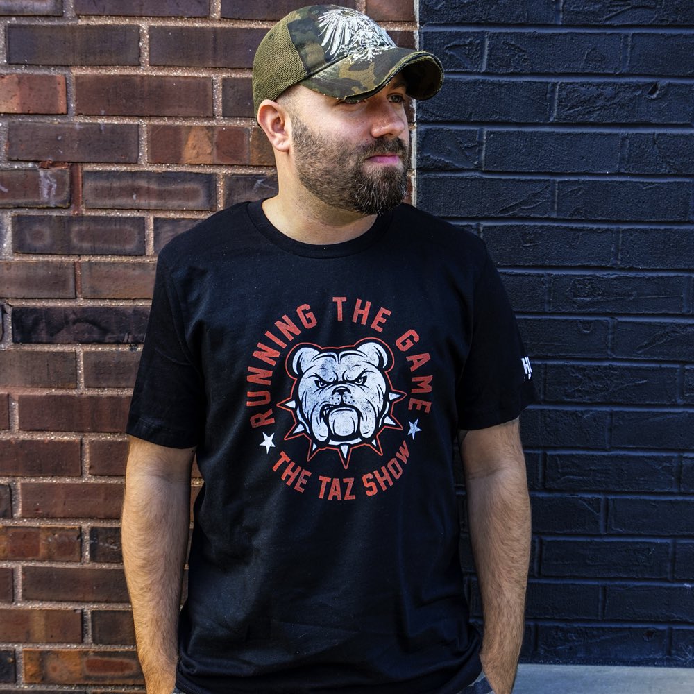 Clotheslined's tweet image. NOW AVAILABLE: @OfficialTAZ and the @TazShowLive are "Running The Game"

LINKS: prowrestlingtees.com/clotheslined - clotheslined.com