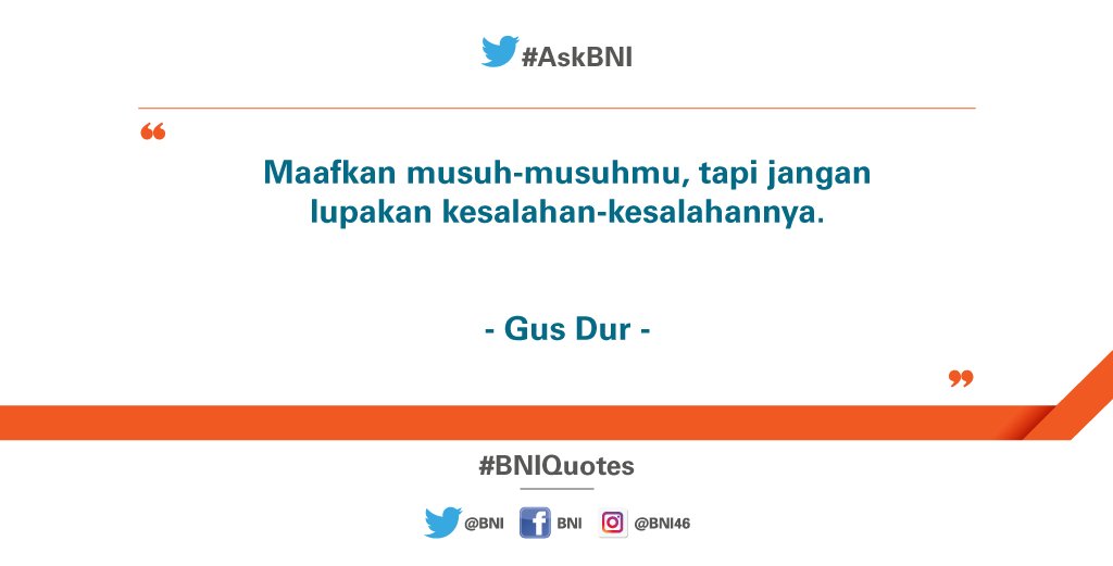 Semua orang pasti pernah berbuat kesalahan, tergantung dari perspektif mana kita mau memaknai hal tersebut.  #BNIQuotes