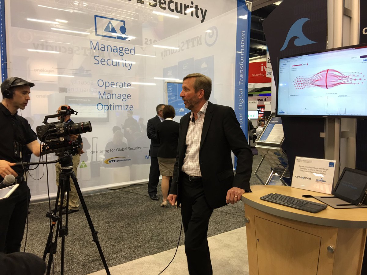 SpirentSecurity's tweet photo. Our team hosting talks with @WedgeNetworks1 @ZonicPR doing live demos and analyst spots at our booth! #infosec @RSAConference #RSAC2017 https://t.co/fzuFWadaSy