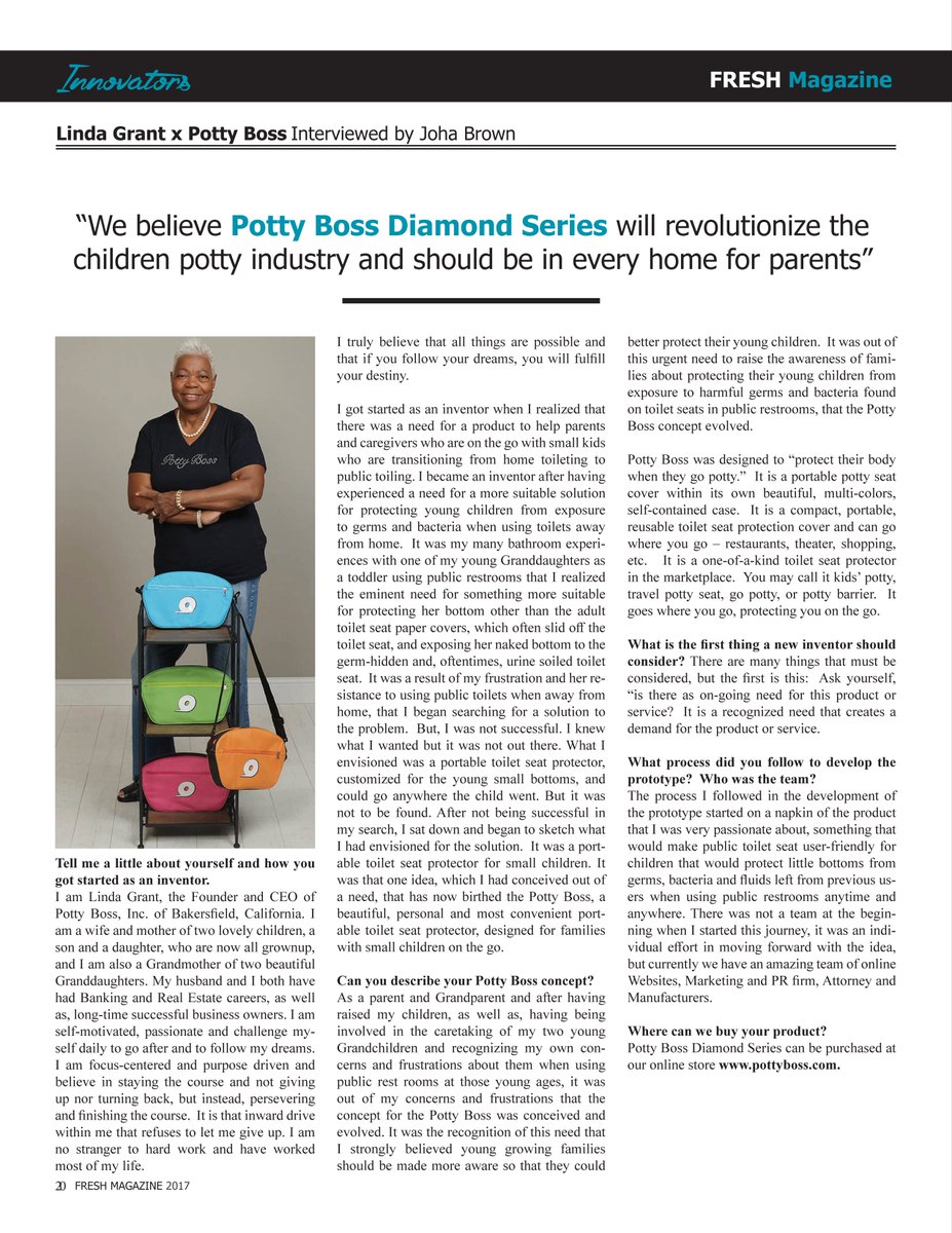 PottyBoss's tweet image. We are featured in the new March 2017 issue of #FRESHMagazine!!! Get a copy here: magcloud.com/browse/issue/1…
