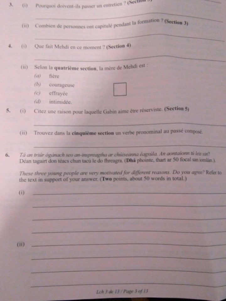 French HL examcraft (part 1)