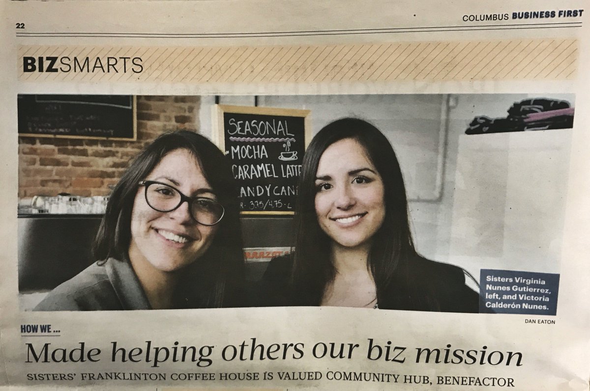 Thrilled to see one of our board members, Virginia Nunes Gutierrez, doing good in our community. Join the good by visiting <a href="/bottomsupcoffee/">Bottoms Up Coffee</a>.