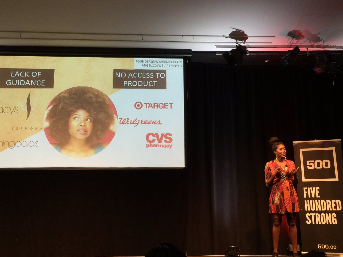 vlasso's tweet image. Excellent presentation by @WeAreOnyx founder at #demoday #batch19 @500Startups #femalefounders