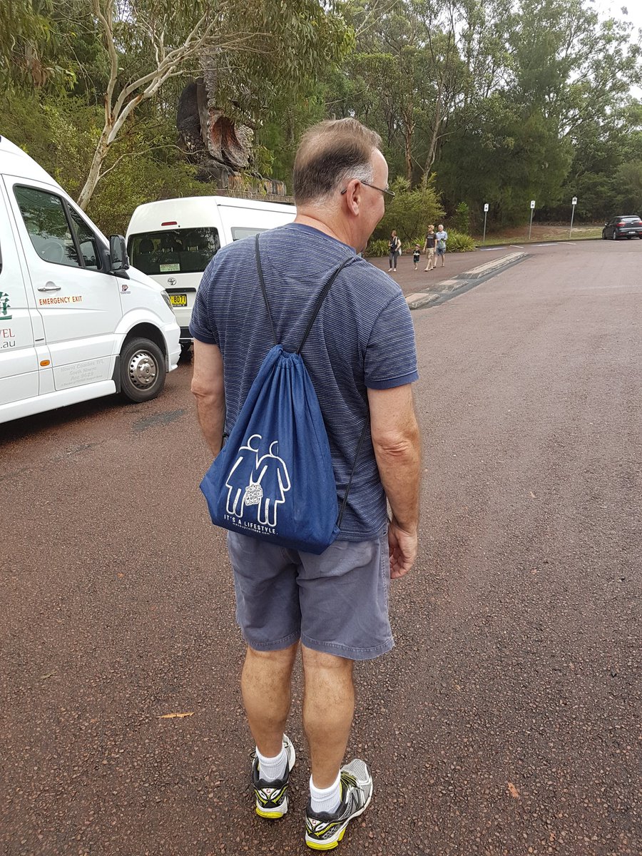 TheSmithStory's tweet image. Shoutout to Laura's dad @AgentSmiffy for reppin' @WakeupCallTees around Australian Reptile Park! #itsalifestyle #supportivedad #dadsoflgbt x