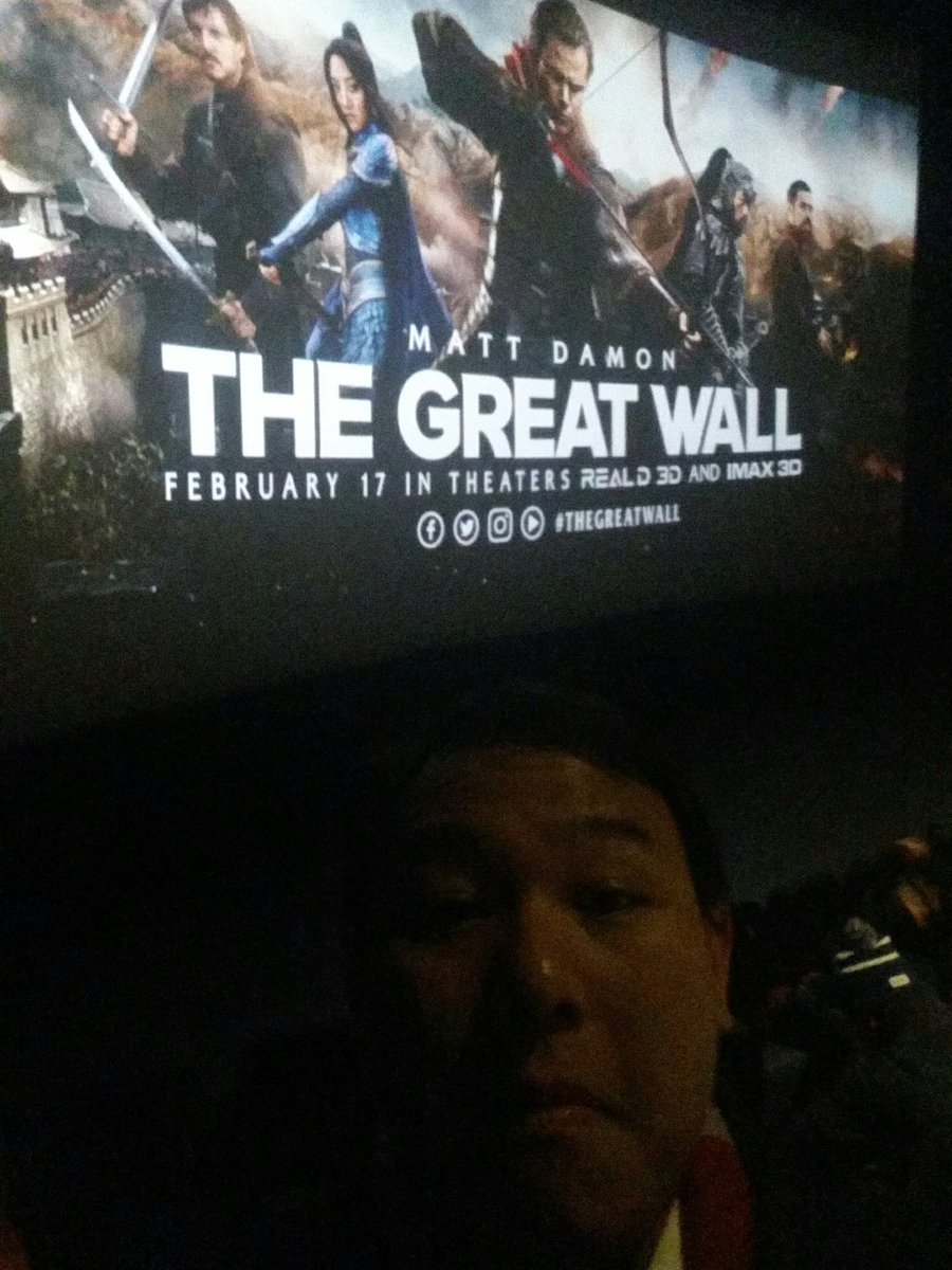 mrstephenchin's tweet photo. We are here #uniscreento #THEGREATWALL excitinnng!!! https://t.co/bscJsLVmv0