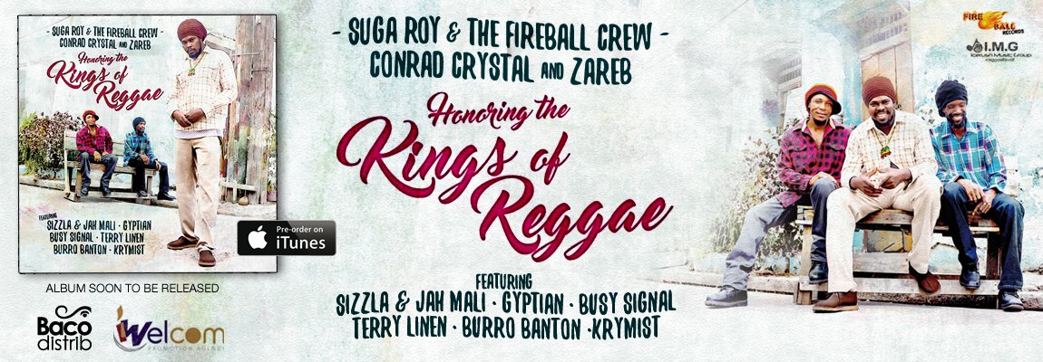 fireballrecord's tweet photo. Honoring the Kings of Reggae album with Suga Roy &amp;The Fireball Crew available on iTunes and Amazon Cd distrbute by  Baco &amp; DibzyMusic France https://t.co/LaEWEFdsYK