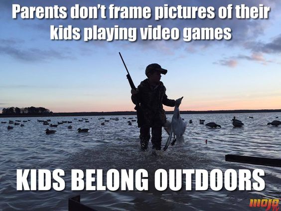 All year round, #kidsbelongoutdoors!  #parentingdoneright #outdoors #ohpto #adamscountyohio #whatgetsyououtdoors #familyfun #hunting
