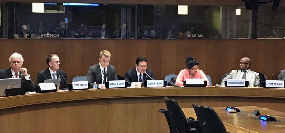 NorwayUN's tweet image. #Norway @akravik79 glad to co-host w #Samoa &amp;amp; @IocUnesco on improving #science &amp;amp; #technology to achieve #sustainable harvesting of oceans 🌊