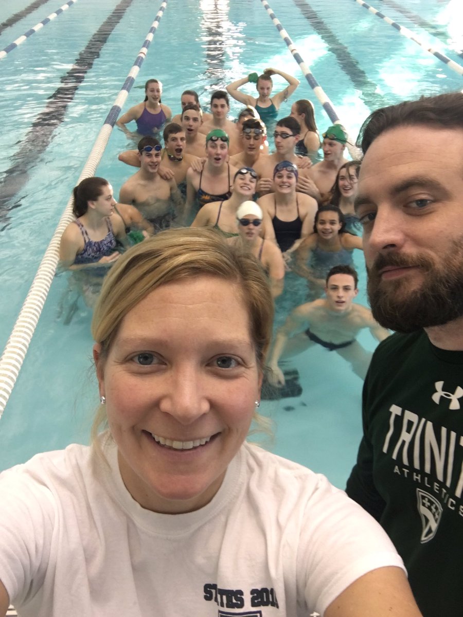 TES_Athletics's tweet photo. Coach Tremper and Coach Tim with their #aquatitans at the last practice of the season!! #onward #visaastatemeet #chasingtheimpossible https://t.co/6xeFvt3u0v