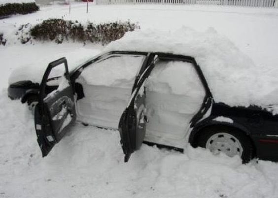 More snow coming tomorrow. If you're hitting the road, make sure you clean all windows and lights! Not like the ones in these pictures!