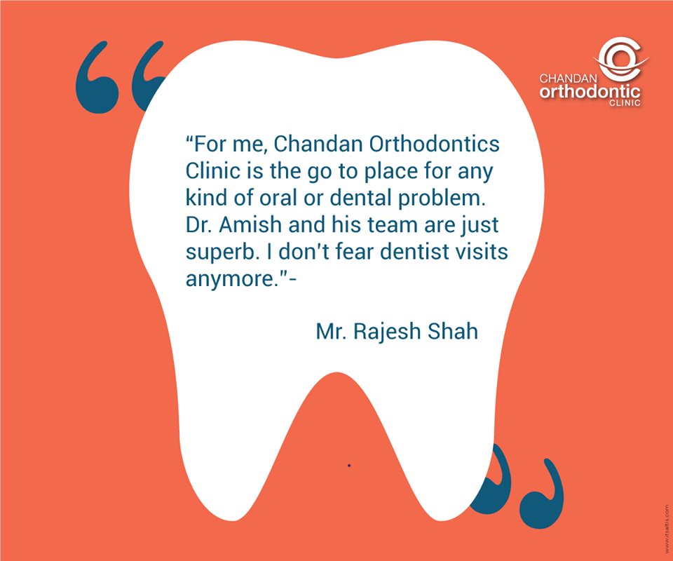Testimonial received from our patient. Visit Chandan Orthodontics fo..For more info visit... chandanorthodonticssuperspeciality.com/bizFloat/58a53…