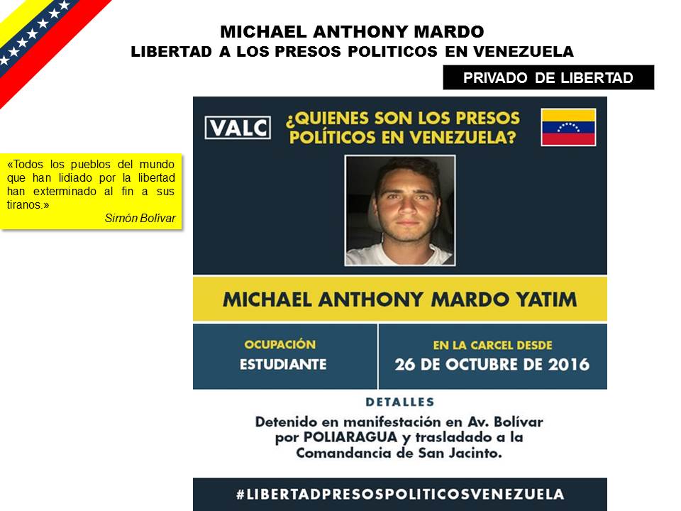 AliciaVnzla2014's tweet photo. #ConcluCensura Humberto Yosuino, Carlos Jimenez, Michael Mardo,   #PresosPoliticos de la NarcoDictadura #Venezuelac .@soyfdelrincon https://t.co/Zup1GoO0ta