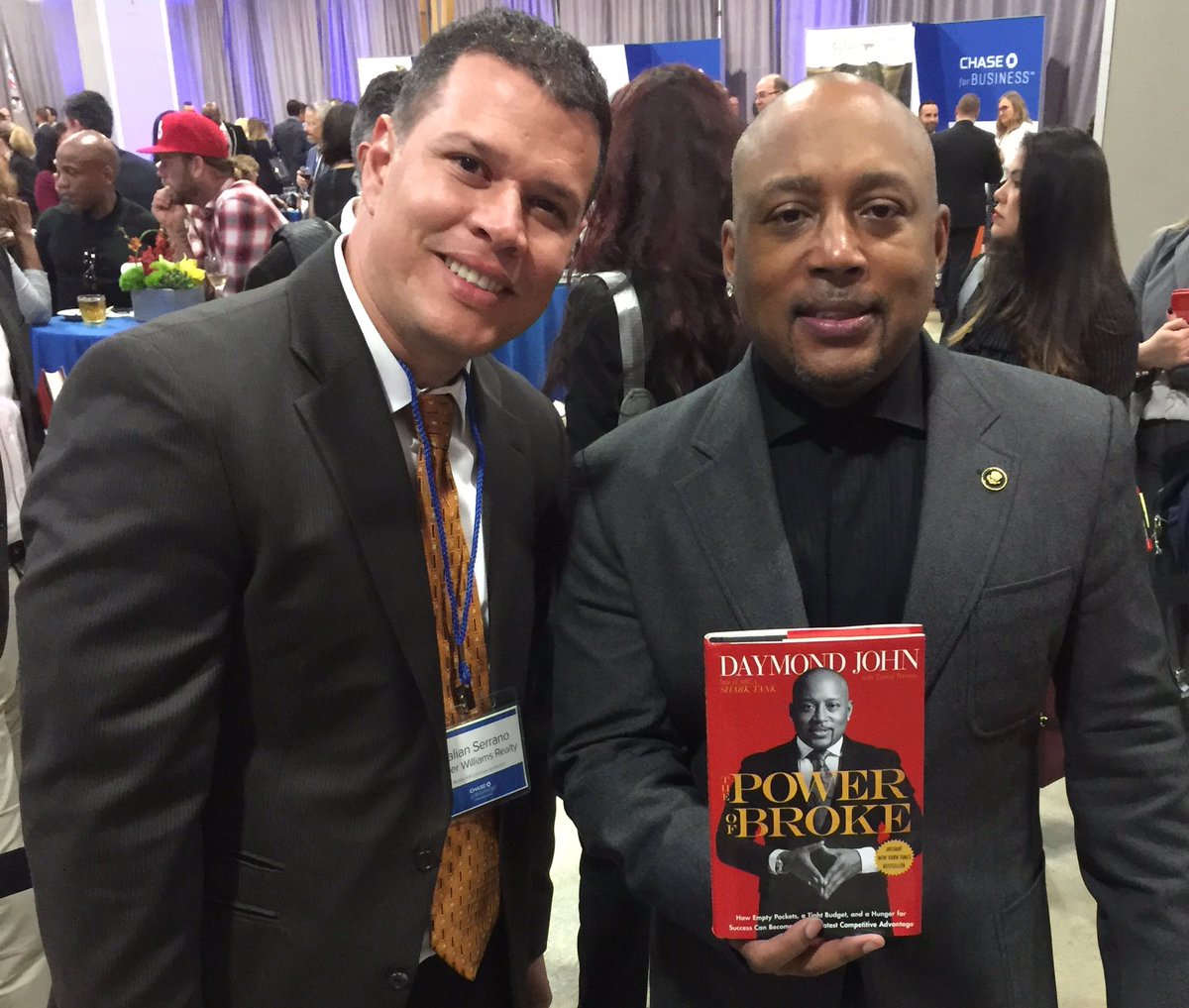 YalianSerrano's tweet photo. It was great to meet you, @TheSharkDaymond ! Thanks for letting me live my #yolo moment. #miamirealestate #SerranoRealEstateGroup https://t.co/hq5mVuGuMl