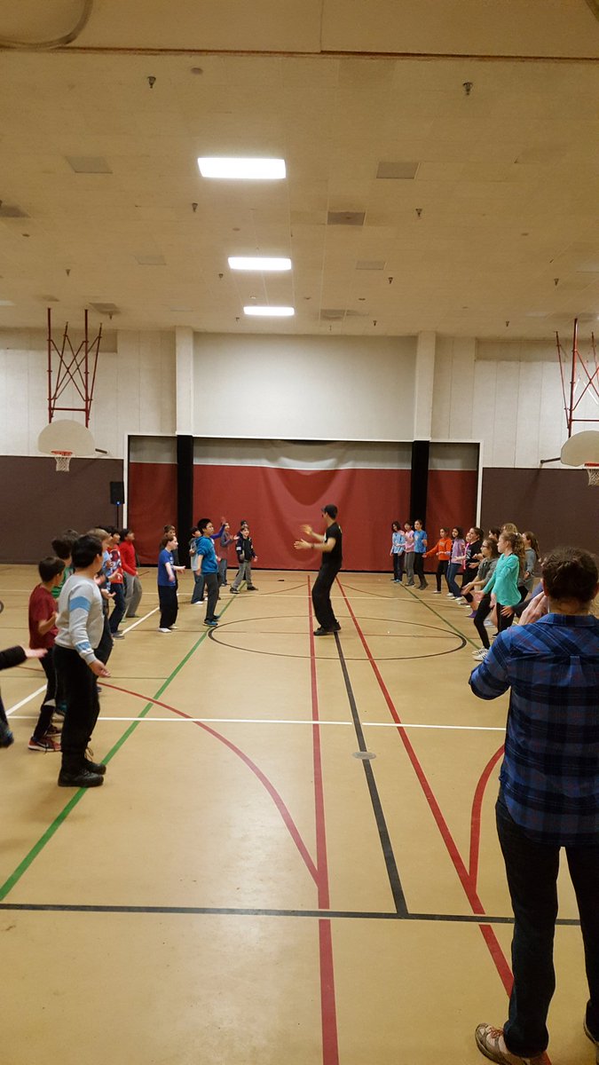 OlaughlinK's tweet photo. Getting our wiggles out at OED! Love my 6th graders! @Pyle_Principal #PylePride https://t.co/n0fxHtl1Mc