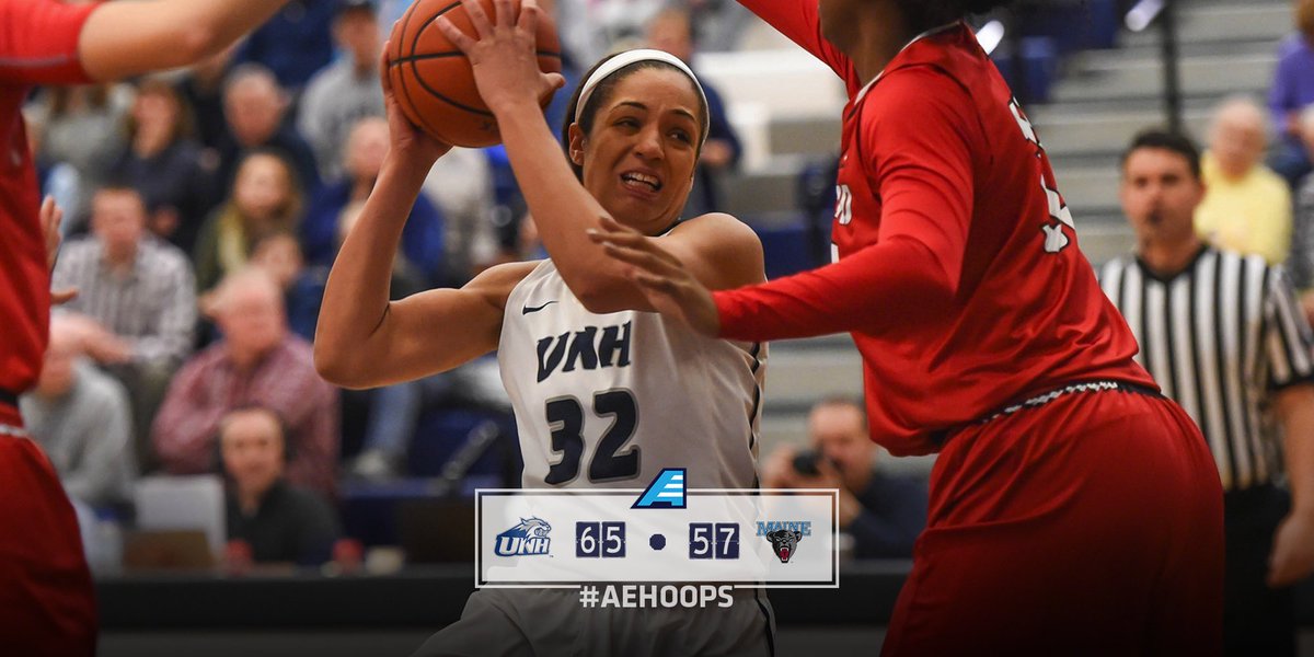 AmericaEast's tweet photo. WBB | @UNHHoops clinches at-least a share of its 1st #AEHoops regular season title in program history with a win and Albany's loss to UMBC! https://t.co/BTJbd5Lxp1