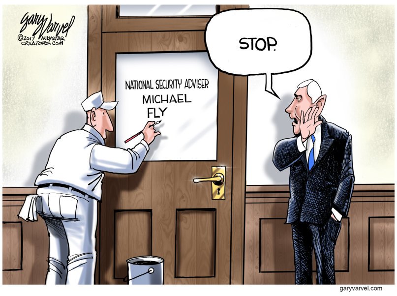 StopTrump2020's tweet photo. Shortest National Security Advisor ever! https://t.co/dbN5BNL6TR