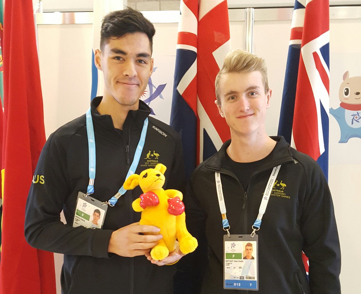 Short Track athletes Pierre Boda and Alex Bryant are among the first Aussie arrivals for #Sapporo2017