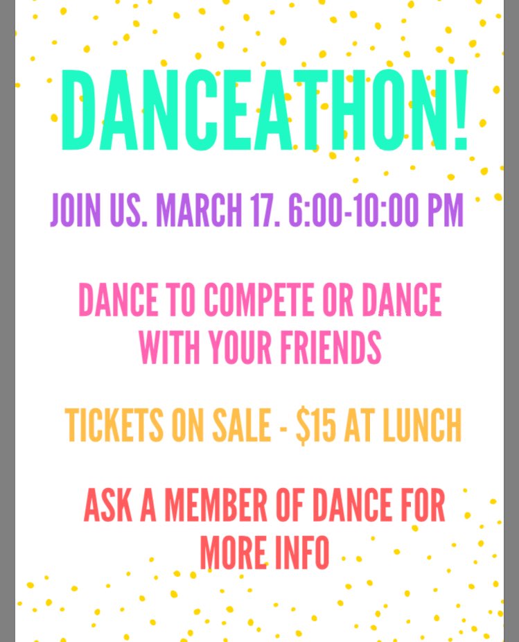NRHS_Dance's tweet photo. Buy tickets tomorrow at lunch! https://t.co/dC8NV7mCEP