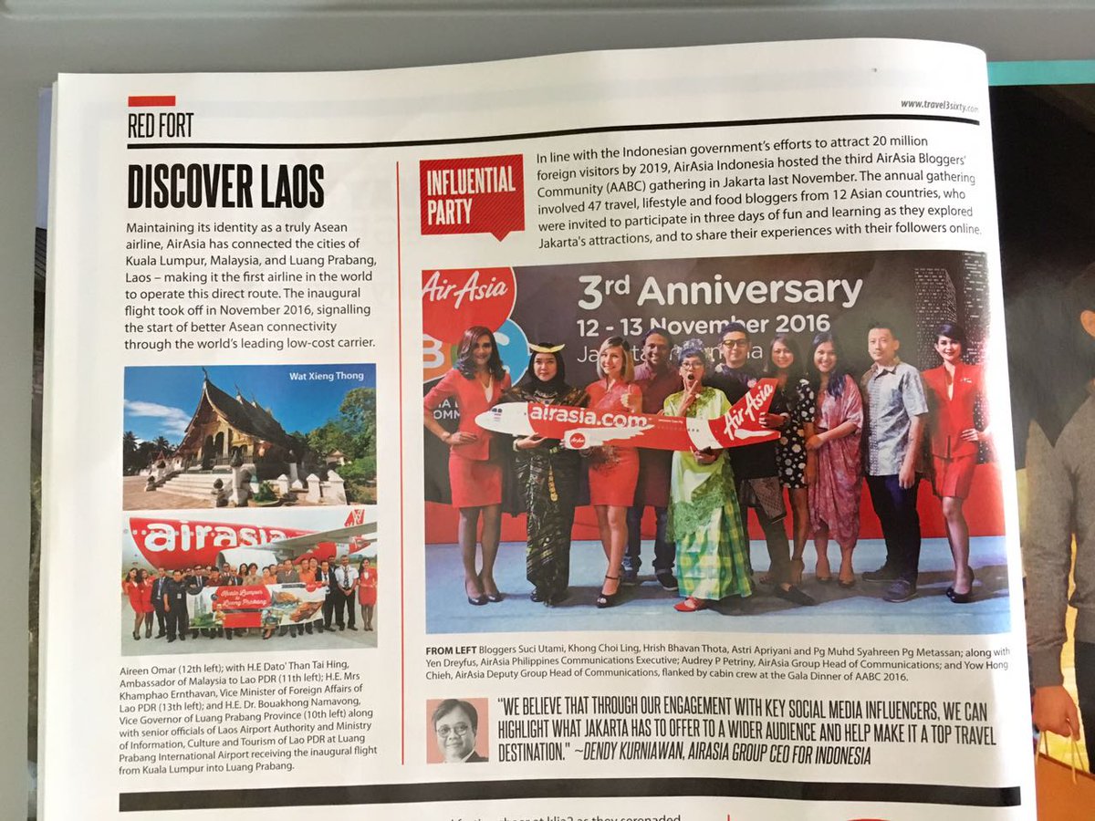 dhempe's tweet photo. Flying @airasiain or @AirAsia this month? Check out article about #AABC2016 where #DhempeNivyTravels #MacroTraveller took part in :) https://t.co/1JwnS44qSp