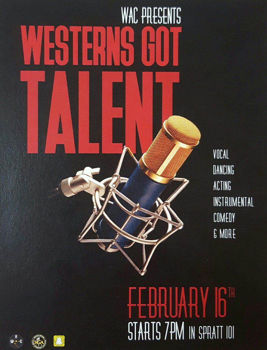 MoWest_WAC's tweet photo. Don't miss WESTERNS GOT TALENT! TOMORROW NIGHT @ 7 IN SPRATT 101! https://t.co/wU5CXVVhl4