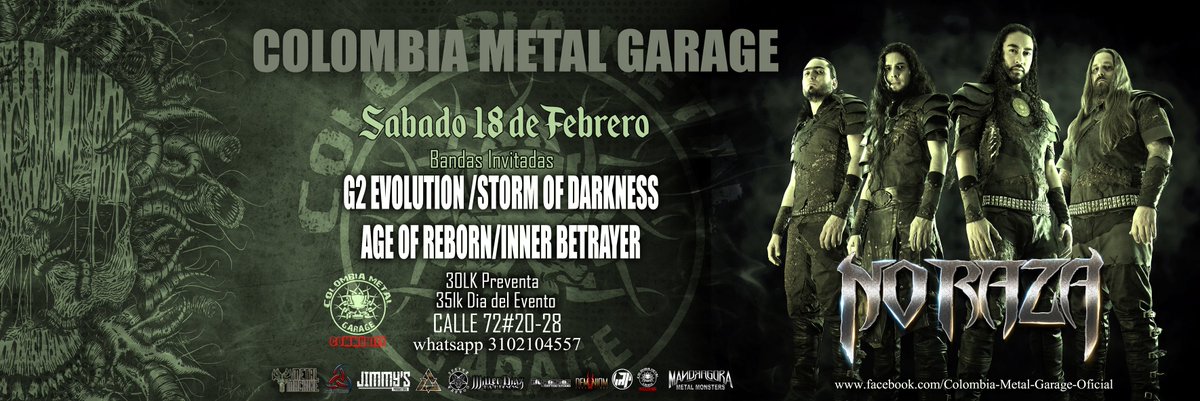 metalymetal's tweet photo. https://t.co/SOZMFqhWBS Sabado 18 de Febrero #G2Evolution #StormOfDarkness #InnerBetrayer #AgeofReborn https://t.co/knYogIwDOa