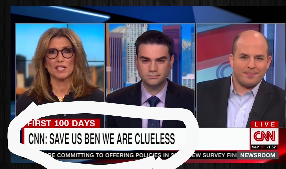 BunchOfStuffss's tweet photo. The best Chyron ever used for @benshapiro on CNN TV.

@ShapiroThugLife https://t.co/5dPntq3WeH
