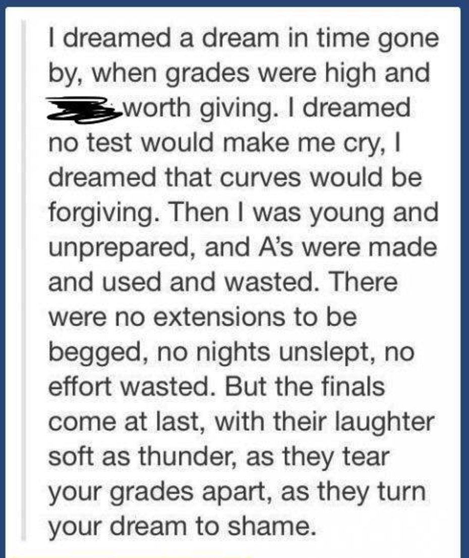 sheisplanet's tweet photo. All the best for your exams, kids. I've been there too, and honestly you're always going to look back at those days and laugh anyway. https://t.co/EjgzL0jBIj