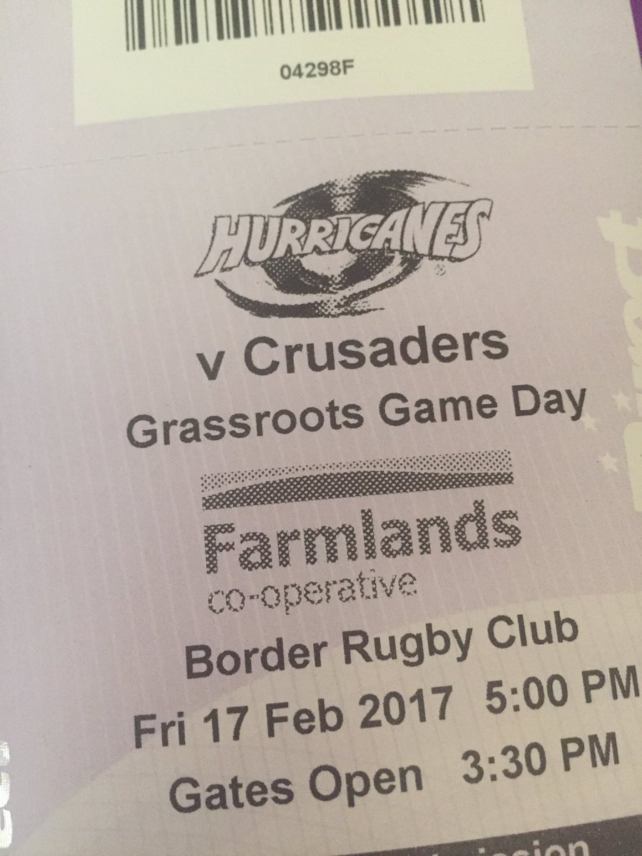 KoanuiSue's tweet photo. Got the tickets ready for tomorrow's big game in Waverley. #Hurricanesalltheway https://t.co/EUbV2y1Y1r