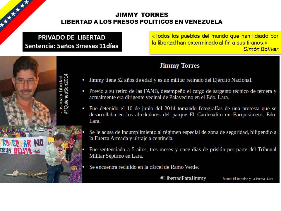 AliciaVnzla2014's tweet photo. #conclucensura Daniel Ceballos, Marcelo Crovato, Chamel Akl, Jimmy Torres #PresosPoliticos de la NarcoDictadura #Venezuelac .@soyfdelrincon https://t.co/GdbibixrDl