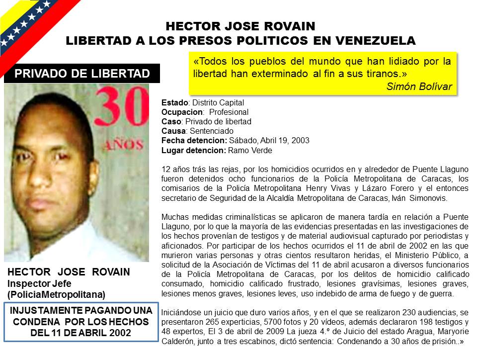 AliciaVnzla2014's tweet photo. #conclucensura Erasmo Bolivar, Luis Molina, Arube Perez, Hector Rovain #PresosPoliticos de la NarcoDictadura #Venezuelac .@soyfdelrincon https://t.co/dkva3xxAol