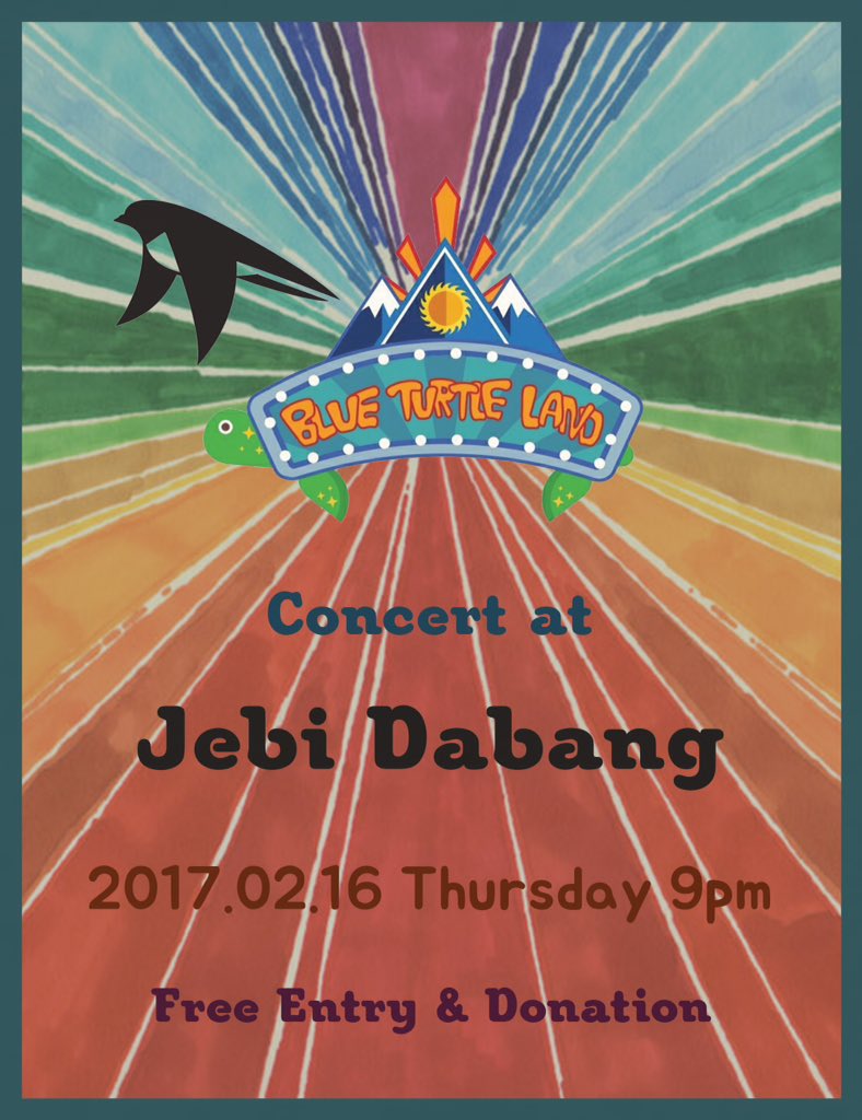 HappyHippyVibe's tweet photo. 2017.02.16.목요일 PM9:00 바로 오늘!!
블루터틀랜드가 제비다방에서 공연을 합니다.
오랫만에 끈적하고 신나는 블터랜 블루스를 준비했다고 하니,
재미나게 놀아봅시다.
🎈무료입장 자율기부🎤 https://t.co/TkxyQraor6