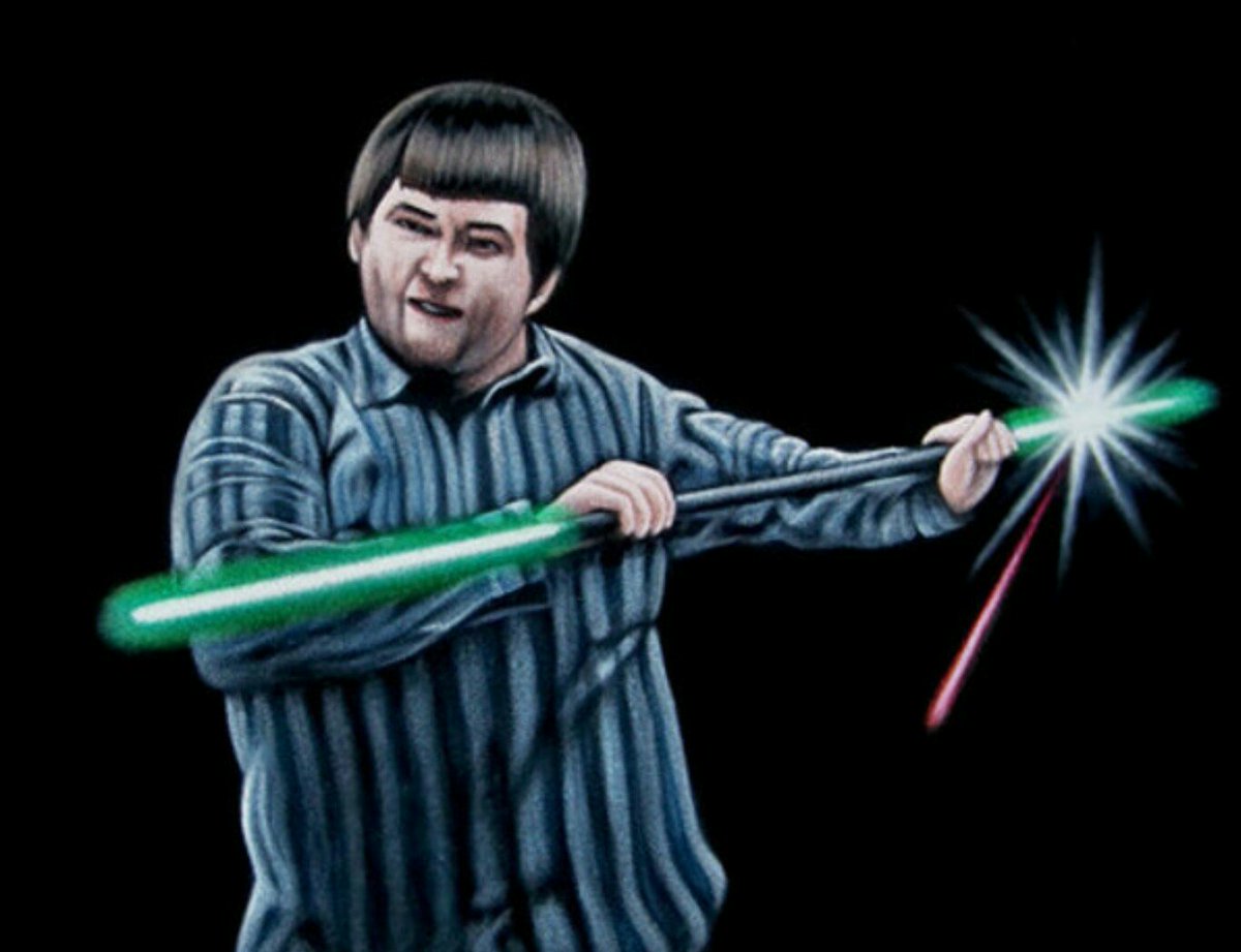 JekPorkins's tweet image. My padewon has mastered the skill of a double light saber.  #StarWars #Porkins #Starwarskid