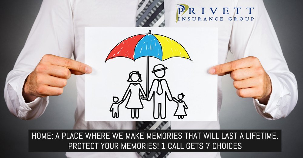 PrivettInsgrp's tweet photo. Home: A place where we make memories that will last a lifetime. Protect your memories! 1 Call gets 7 Choices: https://t.co/lkwPdEXNwY https://t.co/pRy1kdVTk2