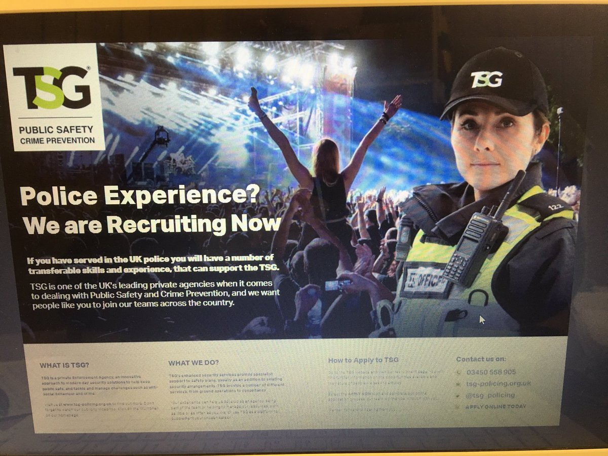 PoliceResetMag's tweet photo. @TSG_Policing #Recruiting #Police #Ex-Police to assist in Public safety &amp; Crime prevention read more on pages 6-7 https://t.co/zXIq6jdSy5 https://t.co/szZI2MBnis