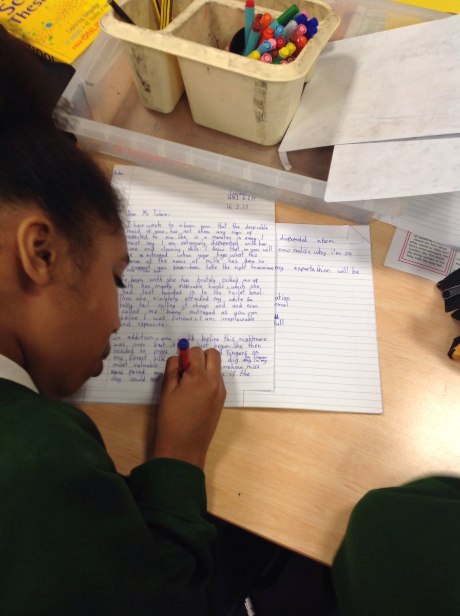 y6_wlps's tweet photo. 6N writing complaint letters with @HeyPobble today. "The best writers I've ever taught." Well done Year 6! https://t.co/XKDbFUXmGS