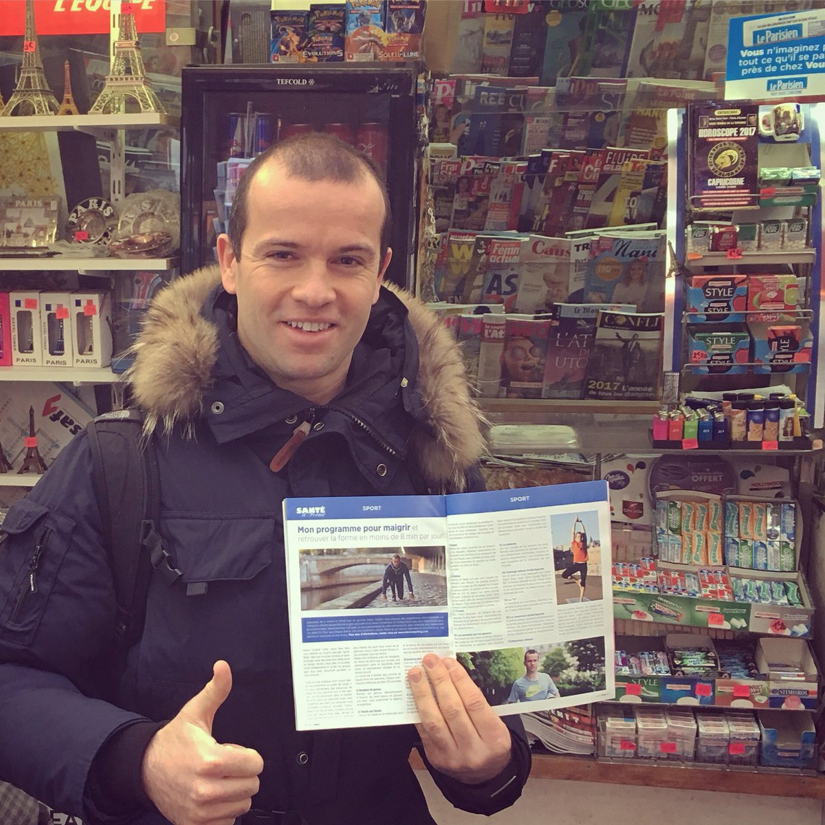 alexiscavelier's tweet image. Mon programme pour maigrir et retrouver la forme en moins de 8min par jour, actuellement en kiosque😉!   #Alexiscoaching #coach #paris