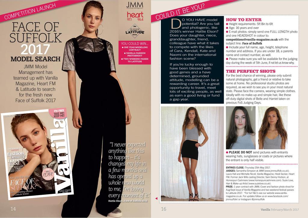 JMMSuffolk's tweet photo. Enter our Face of Suffolk model comp. #faceofsuffolk #vanilla magazine #modelcompetition https://t.co/wVfdMO1Ybp https://t.co/jo1DzGJ2cJ