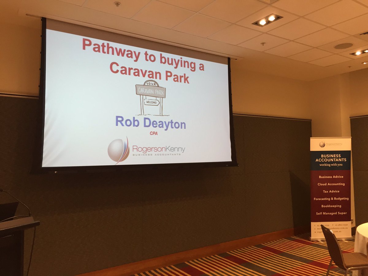 2017 Seminar underway. Get in contact with the team at Rogerson Kenny if you're interested in buying a caravan park #caravanparkaccountants