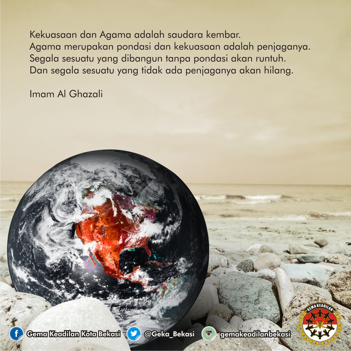 Kekuasaan dan Agama adalah saudara kembar.