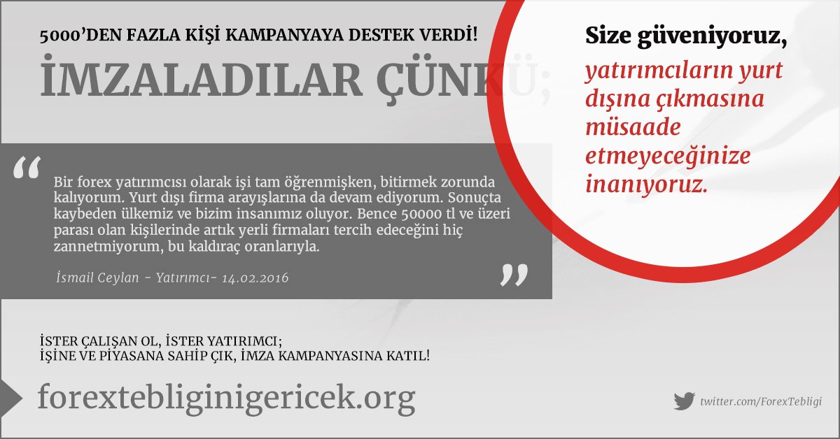 <a href="/nurettincanikli/">Dr. Nurettin Canikli</a> Değerli Bakanımız; Size güveniyoruz, yatırımcıların yurt dışına çıkmasına müsaade etmeyeceğinize inanıyoruz.