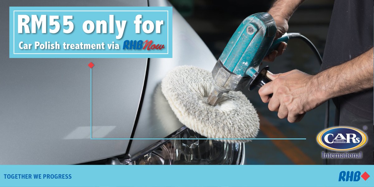 RHBGroup's tweet photo. Pamper your car once again w/ CARs Int'l @ RM55 via #RHBNow Mobile Banking App (Lifestyle Privileges)! Download now to enjoy the offer! https://t.co/0hdjVgeATE