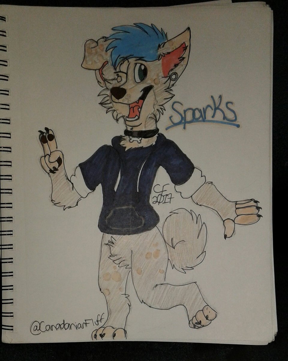Gift art <a href="/SparksFurArt/">MOVED: @SparksReactor</a> ! His ARTSTYLE is 👌 go give him a follow! (Sorry if I got some colors wrong)