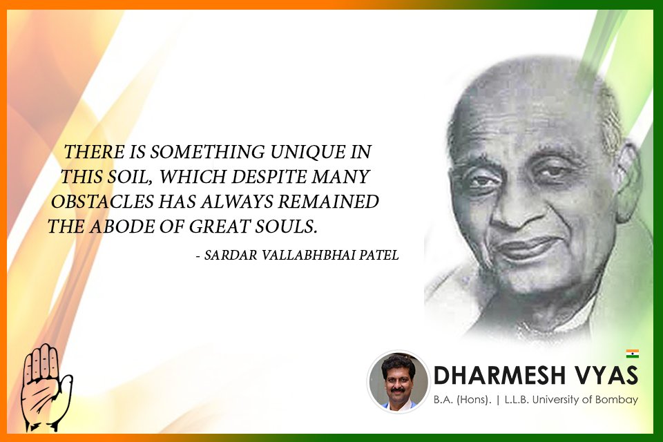 #SardarVallabhbhaiPatel was an Indian barrister, a leader of the Indian National #Congress &amp; a founding father of the Republic India.
#BMC