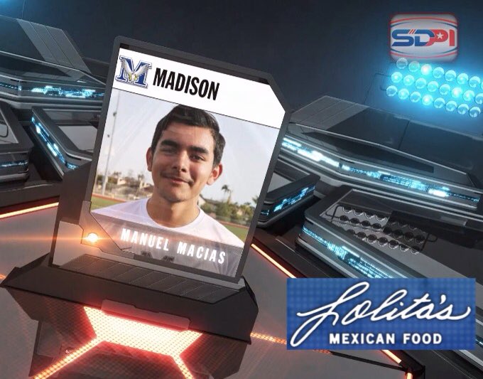 SDPrepInsider's tweet photo. #SDPIHonorRoll Manuel Macias @MHSSchoolSpirit #soccer
#SDPrepInsider #SDPILiveTweet #sports #highschoolsports #MadisonHigh https://t.co/KElUYIEBkD